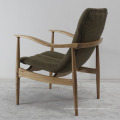 Meuble en bois de haute qualité en bois massif avec fauteuil en tissu